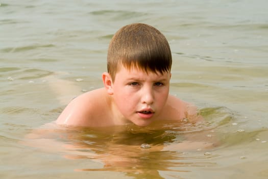 boy in water