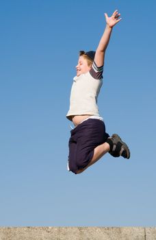 jumping boy