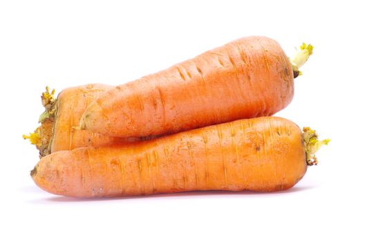 carrots isolated on a white
