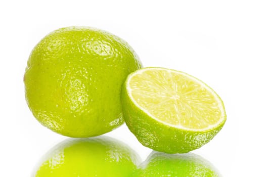 lime isolated on white background