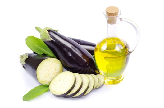 aubergine isolated on white background