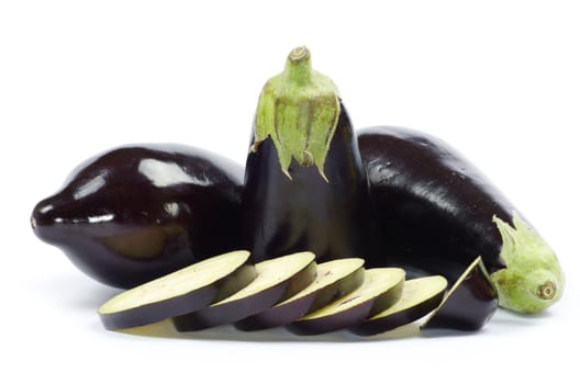 aubergine isolated on white background
