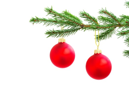 Christmas ball isolated on the white background