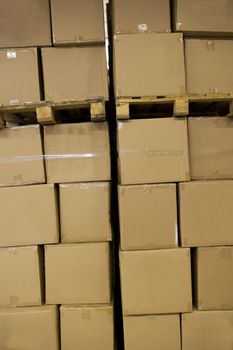 Full Frame of Cardboard Boxes