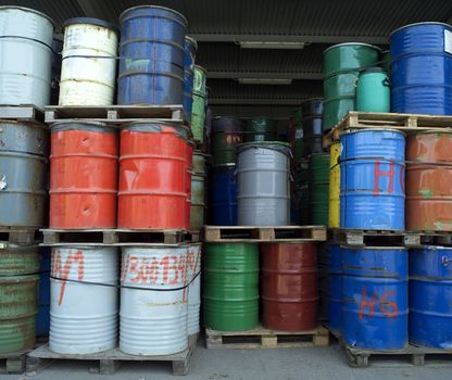 Large group of Oil Drums