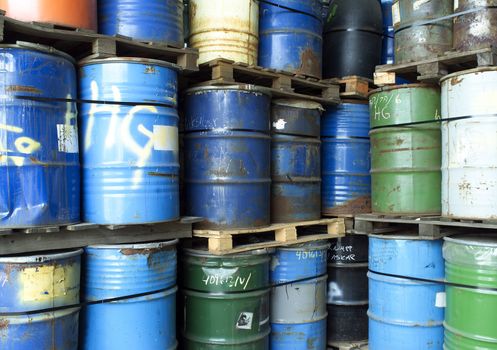 Large group of Oil Drums