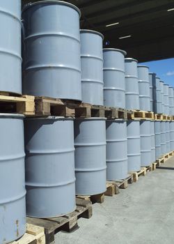 Large group of Oil Drums