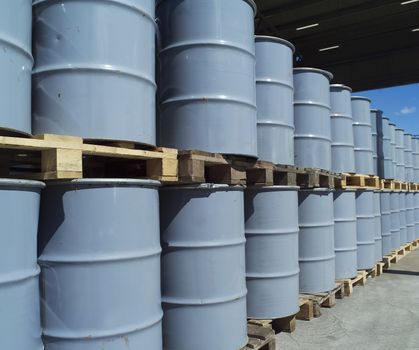 Large group of Oil Drums