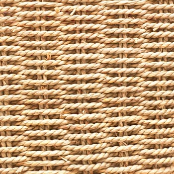 Textured basket made of natural fibres as a background