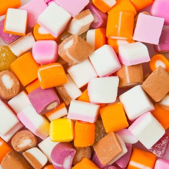A detailed background composed of dolly mixture candy