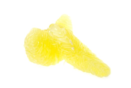 halves grapefruit isolated on a white