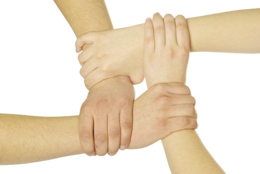 hands isolated on a white background
