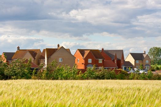 Modern housing  in Suffolk, UK.�