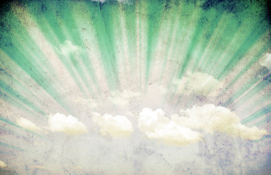 grunge background of a sky with clouds