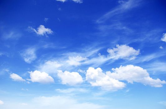 sunny sky background whith  clouds