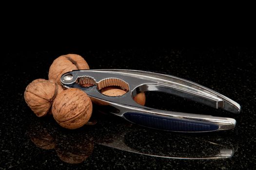 nut cracker with walnuts