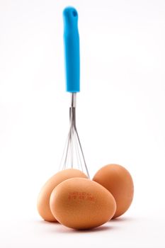 eggs and a whisk