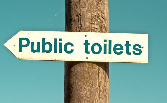 public toilet sign