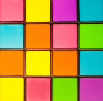 A lovely colorful background composed of squares of varying color