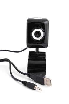 webcam stand on a white background