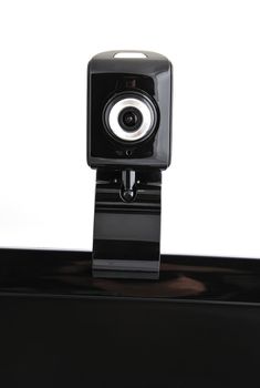 webcam stand on a white background