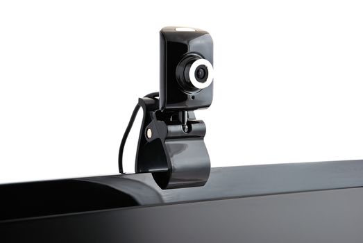 webcam stand on a white background