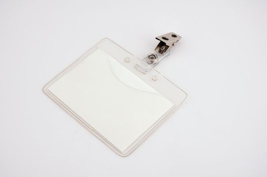 Blank badge on a white background