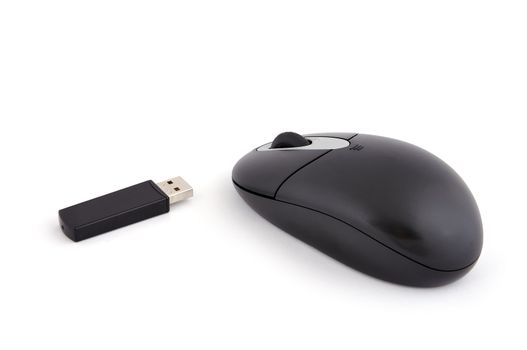 wireless mouse on a white background