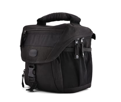 Camera bag on a white background