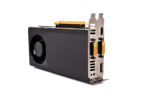 video card  on a white background