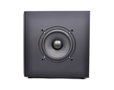 subwoofer black on a white background