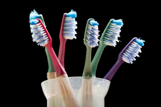 Dental hygiene - teeth healthcare toothbrush tube