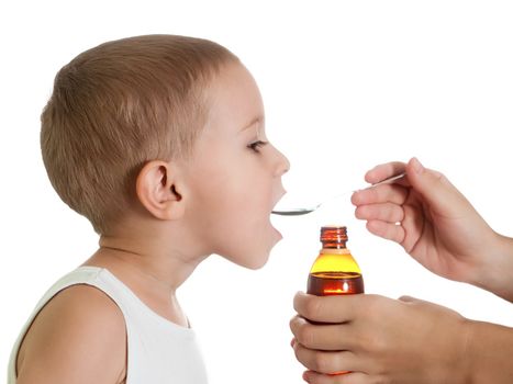 Medicine liquid syrup for flu and cold healthcare