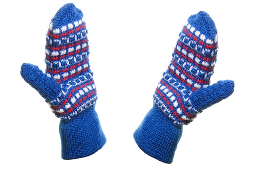 Cold winter season wool clothing human hand mitten