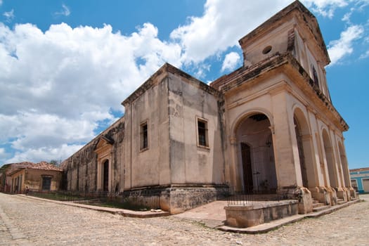 A view of plaza mayor in Trinidad, cuba , one of UNESCOs World Heritage sites since 1988