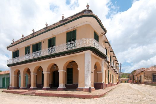 A view of one of thebuildings in Trinidad, cuba , one of UNESCOs World Heritage sites since 1988