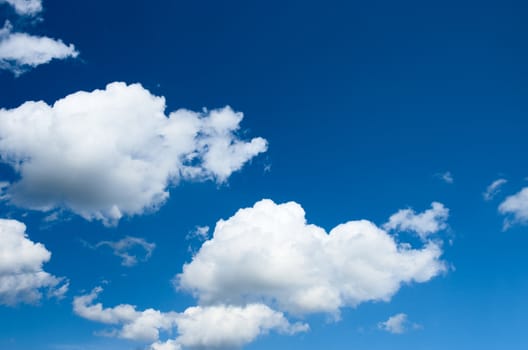 Blue sky with white clouds