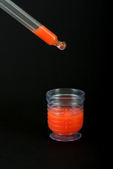 Medicine vial for healthcare science research test