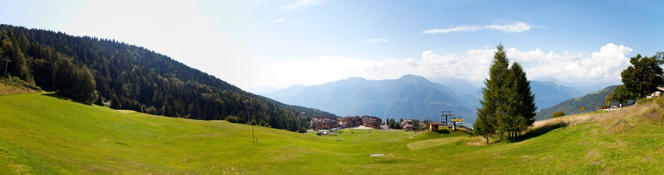 Panorama of Montecampione, Valcamonica, Lumbardy, Italy - Italian Apls