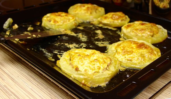 stuff vegetable marrow baked in oven  