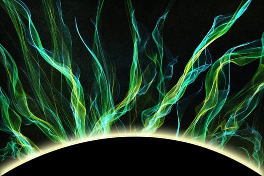  background with rainbow smoke on a black background
