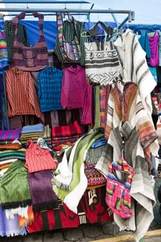 the beautiful and colorful indigenous market of Otavalo