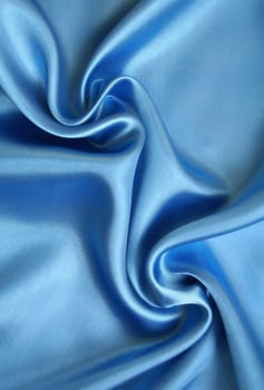 Smooth elegant blue silk can use as background