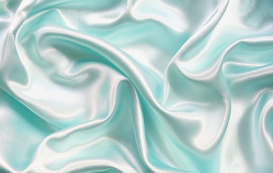 Smooth elegant blue silk can use as background 