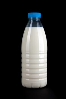 Healthy dairy drink product - bottle of white milk