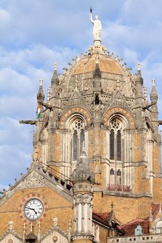 Chhatrapati Shivaji Terminus, formerly Victoria Terminus, UNESCO World Heritage Site, Bombay, Maharashtra, India