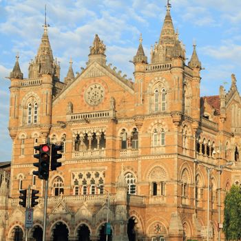 Chhatrapati Shivaji Terminus, formerly Victoria Terminus, UNESCO World Heritage Site, Bombay, Maharashtra, India