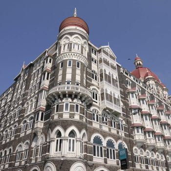 famous luxury hotel Taj Mahal Palace in Bombay, India, Asia