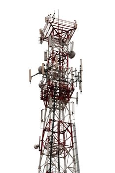 Mobile phone communication repeater antenna tower