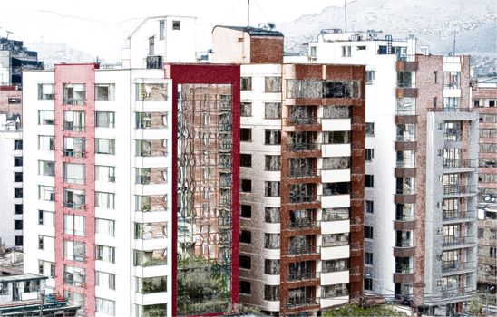 picture of the colored skyscrapers of the city of Quito